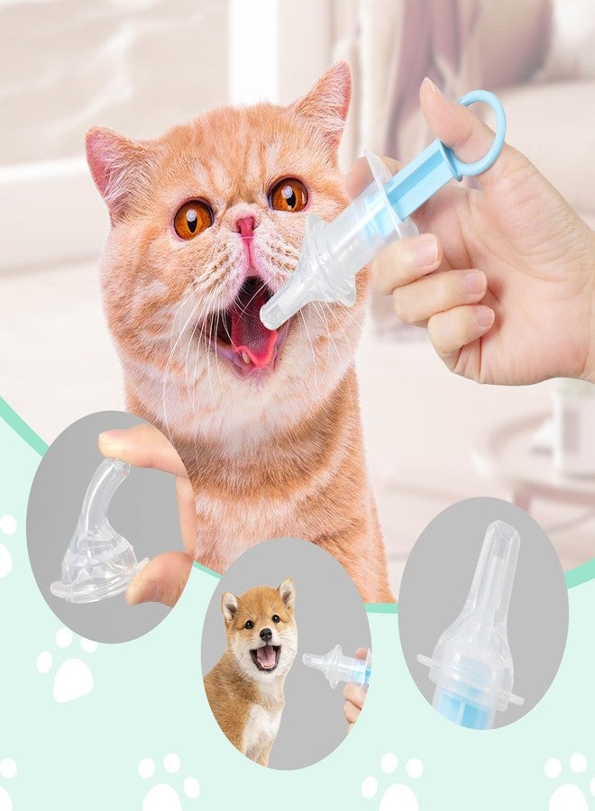 Hoohnnaa 7 Pack Cat Pill Shooter, Pill Cutter and Crusher for Pets, Tablet & Liquid Soft Tip Pill Pusher for Cats, Pet Popper for Cats Dogs, Pet Medicine Feeder, Kitten Puppy Bottle Feeding Kit (Set C) - Image 5